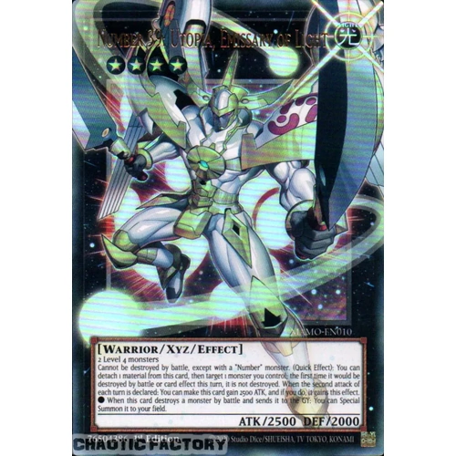 MAMO-EN010 Number 39: Utopia, Emissary of Light OVERFRAME Ultra Rare 1st Edition NM