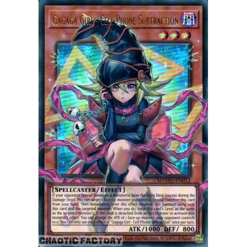 MAMO-EN012 Gagaga Girl - Cell Phone Subtraction OVERFRAME Ultra Rare 1st Edition NM