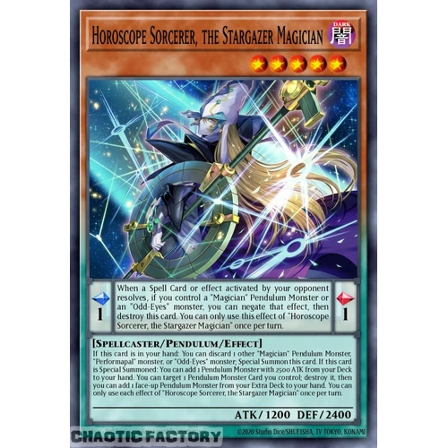 MAMO-EN014 Horoscope Sorcerer, the Stargazer Magician Ultra Rare 1st Edition NM
