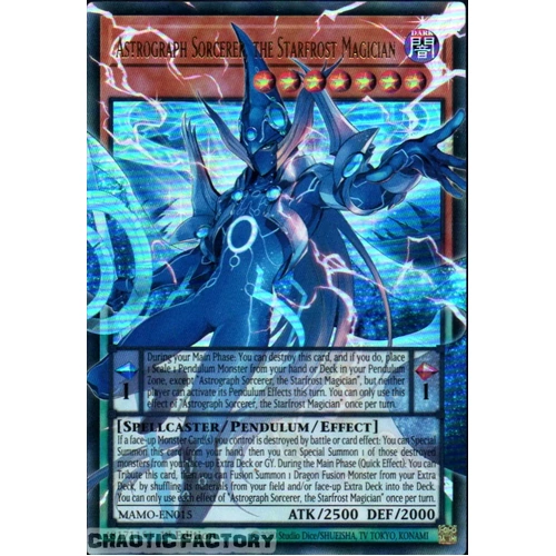 MAMO-EN015 Astrograph Sorcerer, the Starfrost Magician OVERFRAME Ultra Rare 1st Edition NM