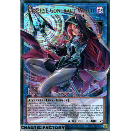 MAMO-EN018 Cyberse Contract Witch OVERFRAME Ultra Rare 1st Edition NM
