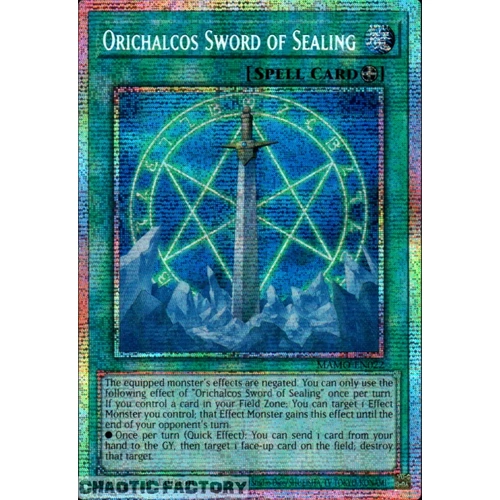 MAMO-EN022 Orichalcos Sword of Sealing Starlight Rare 1st Edition NM