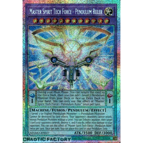 MAMO-EN027 Master Spirit Tech Force - Pendulum Ruler Starlight Rare 1st Edition NM