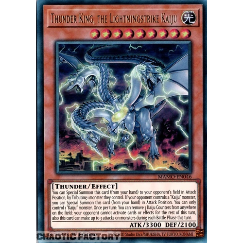 MAMO-EN046 Thunder King, the Lightningstrike Kaiju Ultra Rare 1st Edition NM