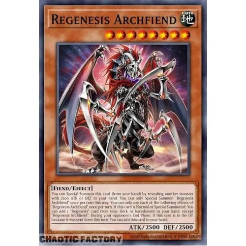 MAMO-EN060 Regenesis Archfiend Ultra Rare 1st Edition NM