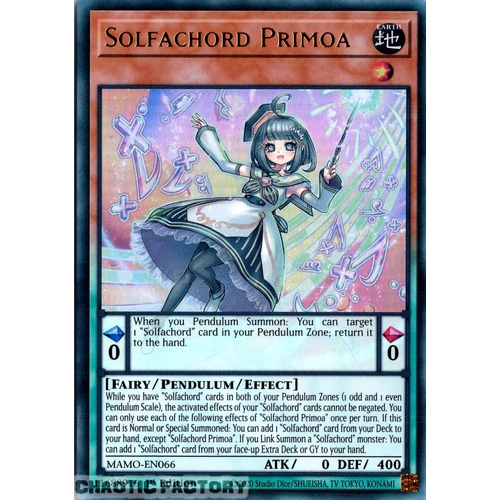 MAMO-EN066 Solfachord Primoa Ultra Rare 1st Edition NM