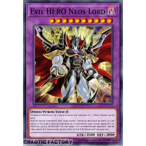 MAMO-EN076 Evil HERO Neos Lord Ultra Rare 1st Edition NM