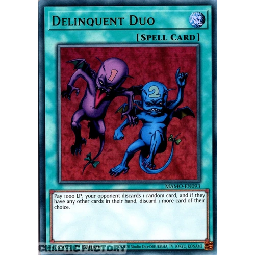 MAMO-EN093 Delinquent Duo Ultra Rare 1st Edition NM
