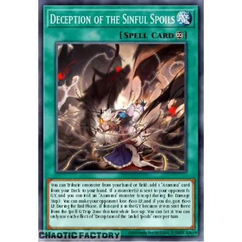 MAMO-EN098 Deception of the Sinful Spoils Ultra Rare 1st Edition NM
