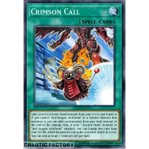 MAMO-EN109 Crimson Call Ultra Rare 1st Edition NM