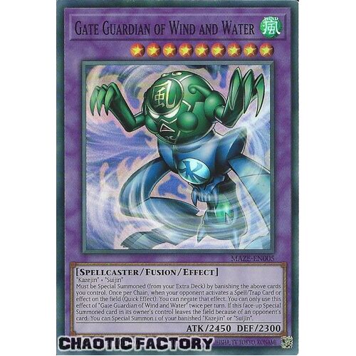 MAZE-EN005 Gate Guardian of Wind and Water Super Rare 1st Edition NM