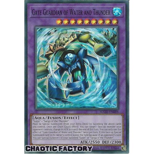 MAZE-EN006 Gate Guardian of Water and Thunder Super Rare 1st Edition NM