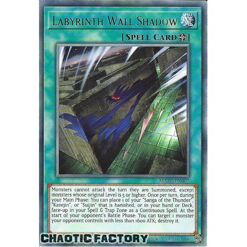 MAZE-EN007 Labyrinth Wall Shadow Rare 1st Edition NM