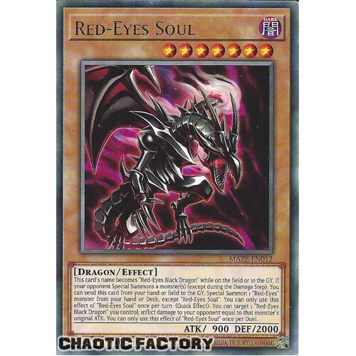 MAZE-EN012 Red-Eyes Soul Rare 1st Edition NM
