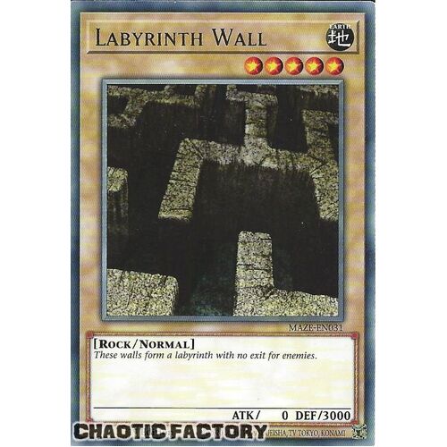 MAZE-EN031 Labyrinth Wall Rare 1st Edition NM