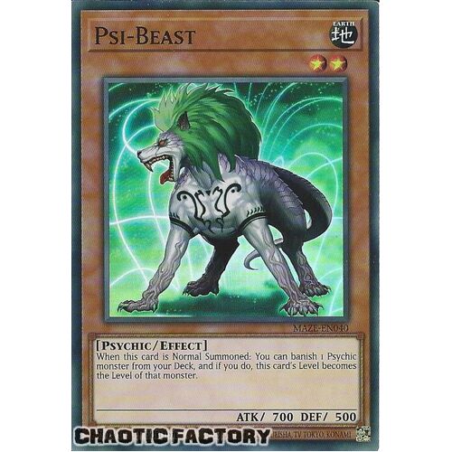 MAZE-EN040 Psi-Beast Super Rare 1st Edition NM