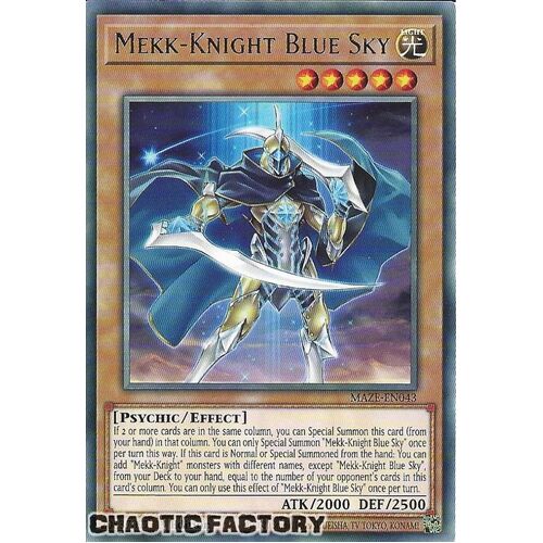 MAZE-EN043 Mekk-Knight Blue Sky Rare 1st Edition NM