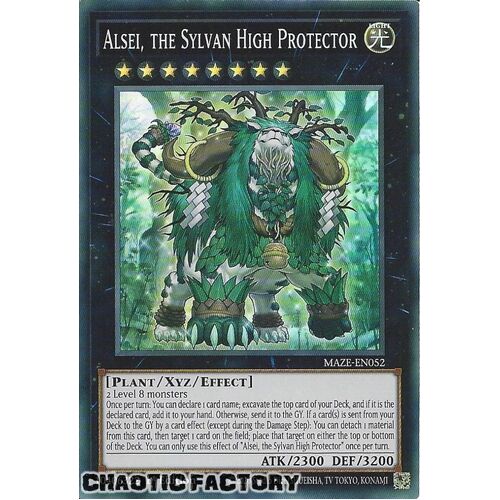 MAZE-EN052 Alsei, the Sylvan High Protector Super Rare 1st Edition NM
