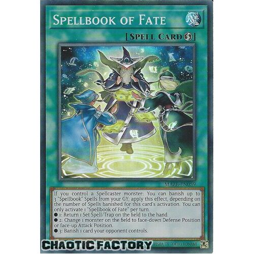 MAZE-EN059 Spellbook of Fate Super Rare 1st Edition NM