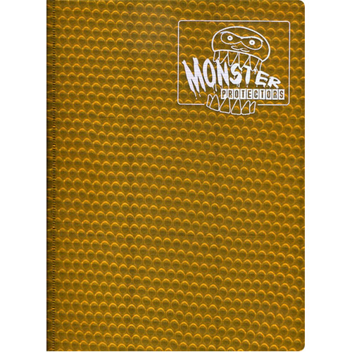 Monster Binder - 9 Pocket Trading Card Album - Holofoil GOLD - Holds 360 Yugioh, Magic, and Pokemon Cards