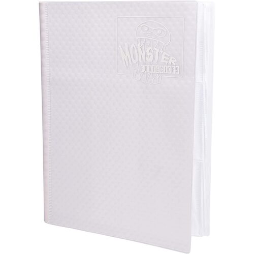 Monster Binder - 9 Pocket Album, Holofoil White with White Pages