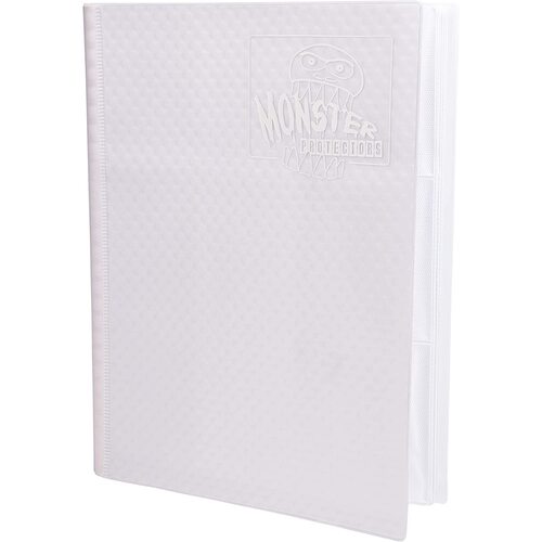 Monster Binder - 9 Pocket Album, Holofoil White with White Pages