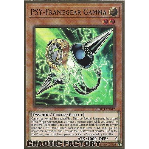 MGED-EN012 PSY-Framegear Gamma Premium Gold Rare 1st Edition NM