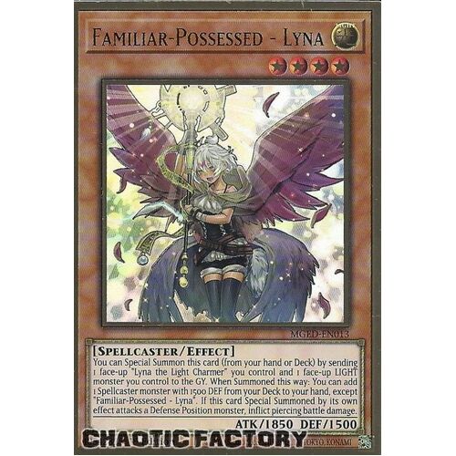 MGED-EN013 Familiar-Possessed - Lyna Premium Gold Rare 1st Edition NM