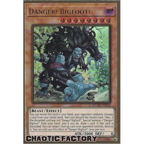 MGED-EN018 Danger! Bigfoot! Premium Gold Rare 1st Edition NM