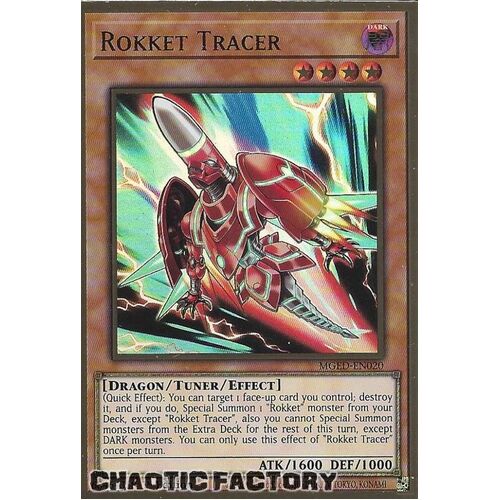 MGED-EN020 Rokket Tracer Premium Gold Rare 1st Edition NM