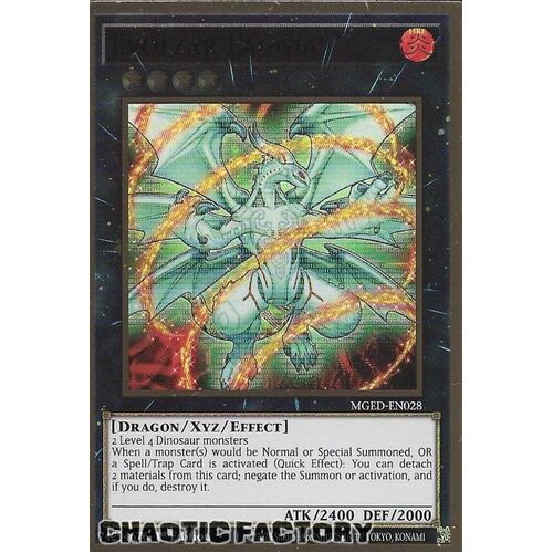 MGED-EN028 Evolzar Laggia Premium Gold Rare 1st Edition NM