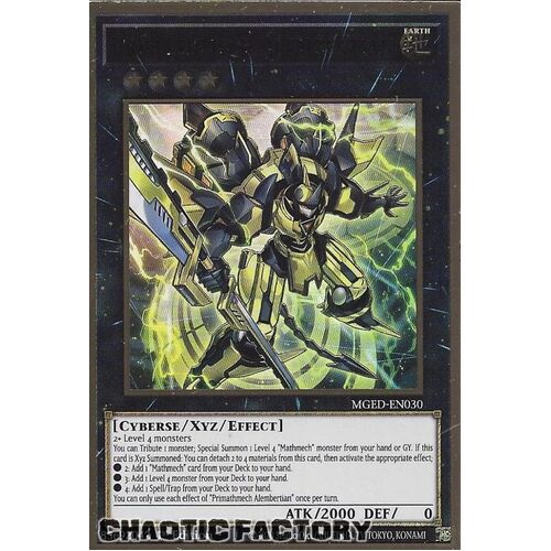 MGED-EN030 Primathmech Alembertian Premium Gold Rare 1st Edition NM
