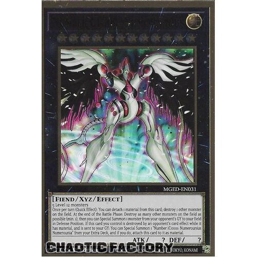 MGED-EN031 Number C1000: Numerounius Premium Gold Rare 1st Edition NM