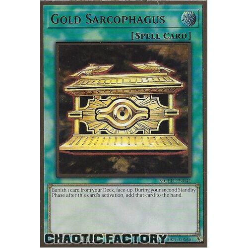 MGED-EN041 Gold Sarcophagus Premium Gold Rare 1st Edition NM
