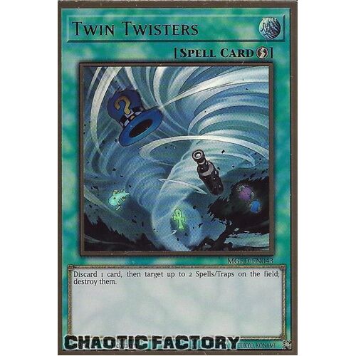 MGED-EN043 Twin Twisters Premium Gold Rare 1st Edition NM
