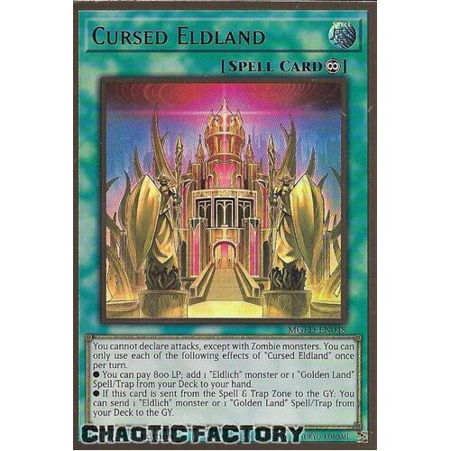 MGED-EN048 Cursed Eldland Premium Gold Rare 1st Edition NM