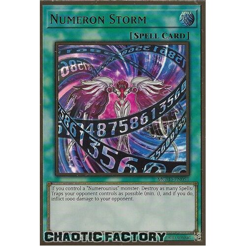 MGED-EN051 Numeron Storm Premium Gold Rare 1st Edition NM