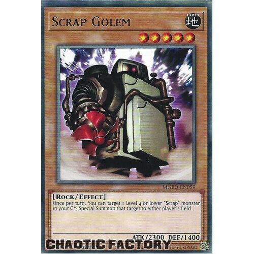 MGED-EN059 Scrap Golem Rare 1st Edition NM