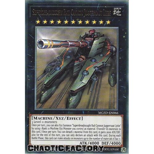 MGED-EN066 Superdreadnought Rail Cannon Juggernaut Liebe Rare 1st Edition NM