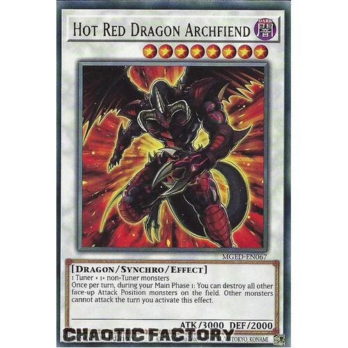 MGED-EN067 Hot Red Dragon Archfiend Rare 1st Edition NM