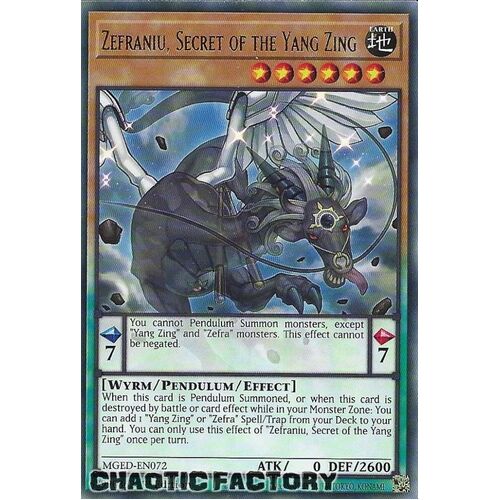 MGED-EN072 Zefraniu, Secret of the Yang Zing Rare 1st Edition NM