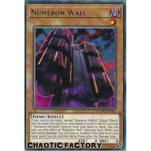 MGED-EN081 Numeron Wall Rare 1st Edition NM