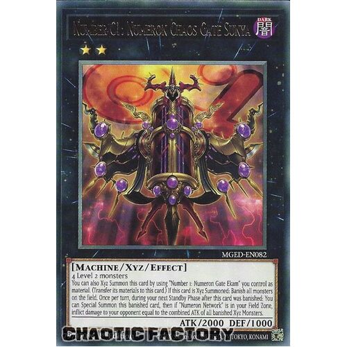 MGED-EN082 Number C1: Numeron Chaos Gate Sunya Rare 1st Edition NM