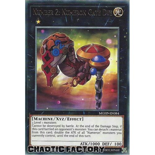 MGED-EN084 Number 2: Numeron Gate Dve Rare 1st Edition NM