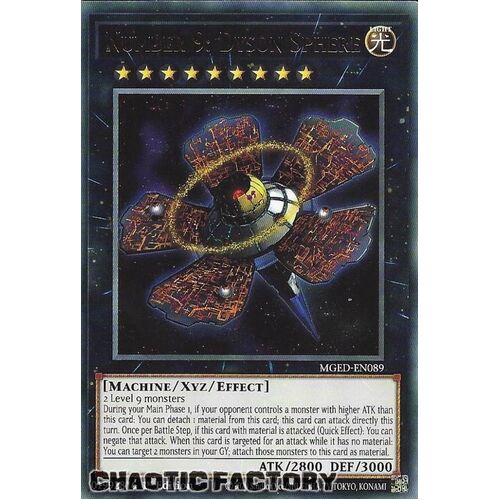 MGED-EN089 Number 9: Dyson Sphere Rare 1st Edition NM