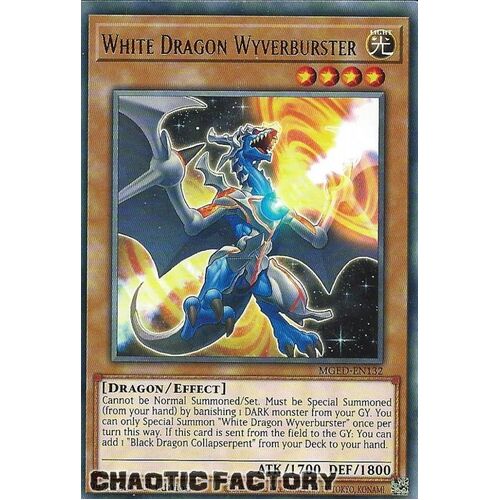 MGED-EN132 White Dragon Wyverburster Rare 1st Edition NM
