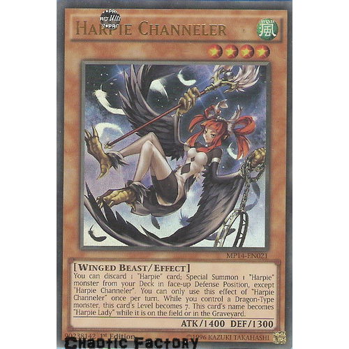 Harpie Channeler - MP14-EN021 - Ultra Rare 1ST Edition NM
