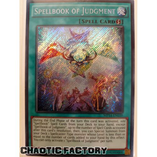 Spellbook of Judgment - MP14-EN039 - Secret Rare 1st Edition NM