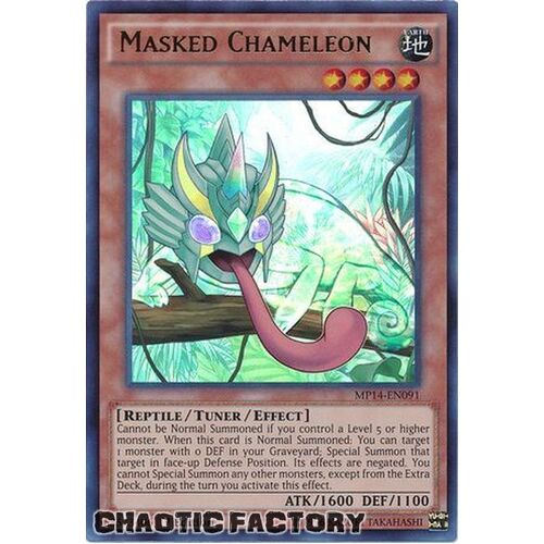 Masked Chameleon - MP14-EN091 - Ultra Rare 1st Edition NM