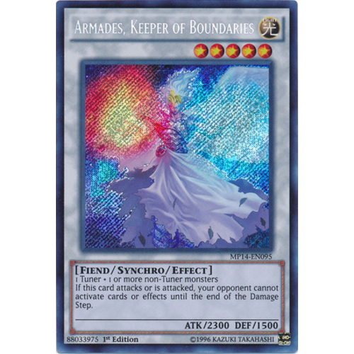 Armades, Keeper of Boundaries MP14-EN095 1ST EDITION Secret Rare NM